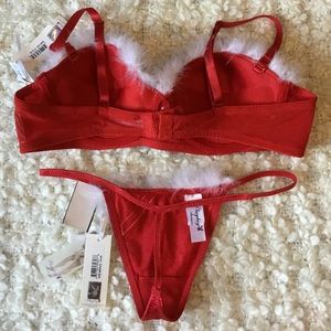 PLAYBOY Intimates & Sleepwear - Playboy π rhinestone and feather bra & panty set PLAYBOY Intimates & Sleepwear - Playboy π rhinestone and feather bra & panty set